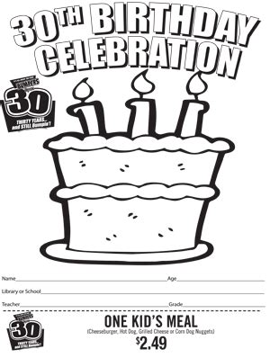 birthday coloring page bumpers drive   america