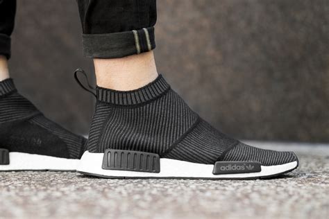 Adidas Nmd City Sock Black White On Feet Sole Collector