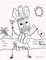 Tiki Hut Drawing Coloring Pages Getdrawings sketch template