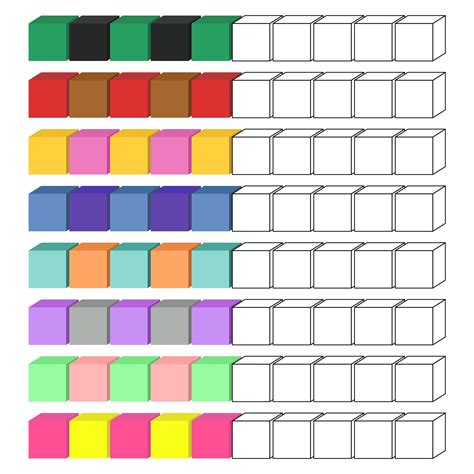 unifix cubes printables printable templates