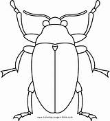 Coloring Pages Bug Insects Kids Insect Bugs sketch template