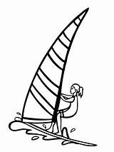 Coloring Pages Windsurfer Logo Printable Girl Drawing Dodgers Louis St Celtics Boston Angeles Los Crafts Windsurfing Arch Surf Wind Color sketch template