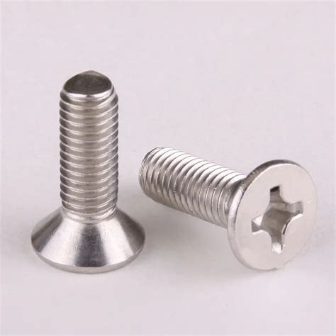 10pcs 304 Stainless Steel Countersunk Head Phillips Screws Phillips