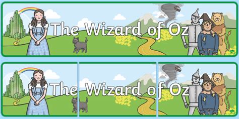 wizard of oz display banner wizard of oz oz dorothy yellow