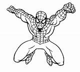 Spiderman Coloring Printable Pages Superheroes Drawing sketch template