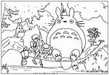 Coloring Totoro Pages Print sketch template