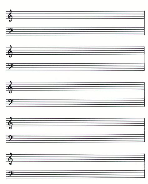 blank piano staff blank sheet  sheet  piano sheet