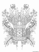 Blessing Benediction Coloriage Oiseaux Floraux Dessin sketch template
