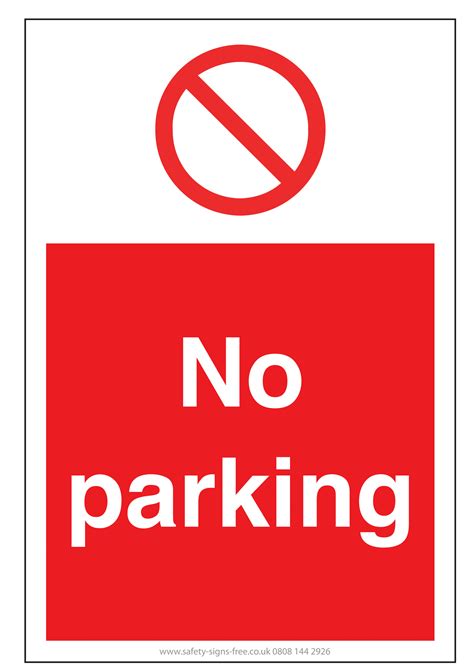 parking signs poster template
