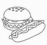 Coloring Pages Fast Food Getdrawings sketch template