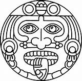 Aztec Coloring Pages Calendar Symbols Symbol Drawing Aztecs Inca Sun Gods God Desenhos Printable Clipartbest Getcolorings Drawings Getdrawings Astecas Patterns sketch template