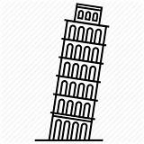 Pisa Tower Leaning Drawing Clipartmag sketch template