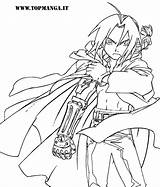 Coloring Pages Alchemist Fullmetal Elric Getdrawings Edward sketch template