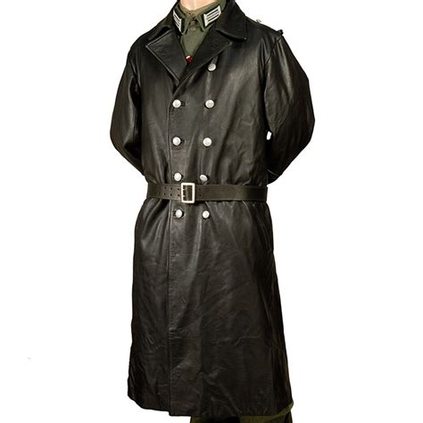 German Army Leather Trench Coat – Tradingbasis