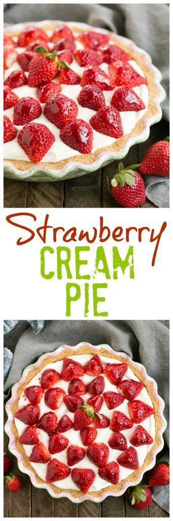strawberry cream pie recipe that skinny chick can bake