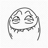 Derp Excited Icon Meme Funny Lol Face Drawing Emotion Reaction Memes Icons Getdrawings Vectorified sketch template
