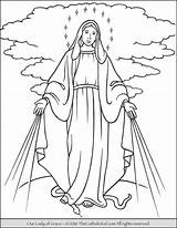 Thecatholickid Virgin Blessed Kolorowanka Matka Boska Druku Immaculate Catholic sketch template