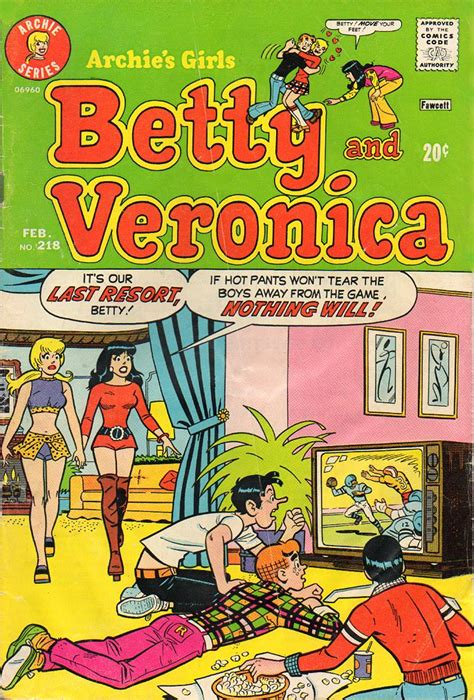 Archies Girls Betty And Veronica 218 Archie Comic