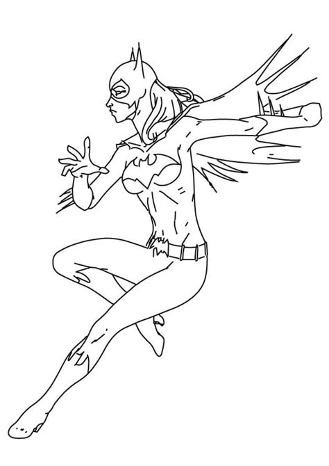 stephanie brown batgirl coloring pages superhero coloring pages