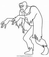 Mostri Zombie Malvorlage sketch template