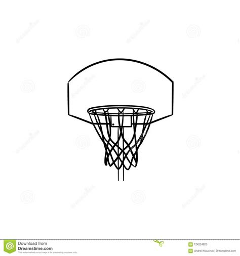 basketball hoop net stock illustrations  basketball hoop net