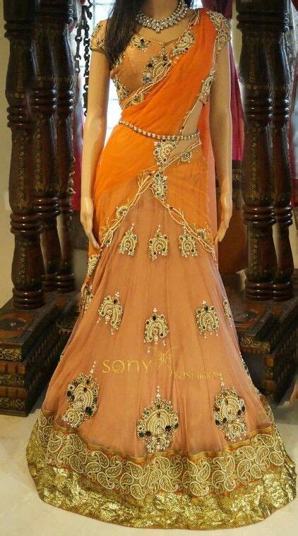 Perfect Half Saree With Superb Lehenga One Of The Best