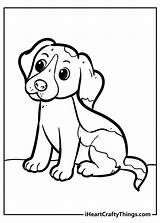 Puppy sketch template