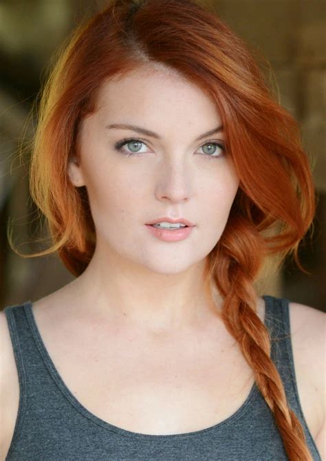 Model Elyse Dufour Pinner George Pin Red Haired Beauty Red Hair