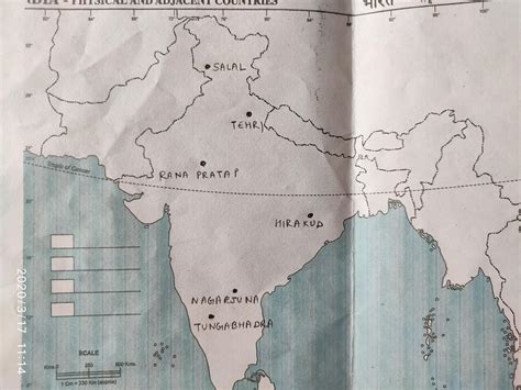 nagarjuna sagar dam  india map