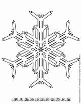 Snowflake Coloring Trace Patterns Printable Templates Popular Library Clipart Coloringhome Pages Line sketch template