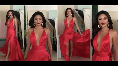 Miss Universe Philippines In Red Gown Maxine Medina