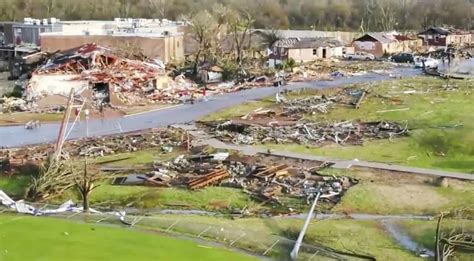fox news shares drone footage  deadly tornados aftermath country  nation