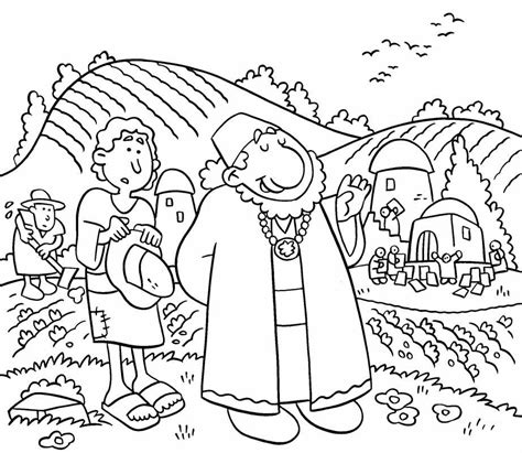 foolish rich man coloring page coloring pages