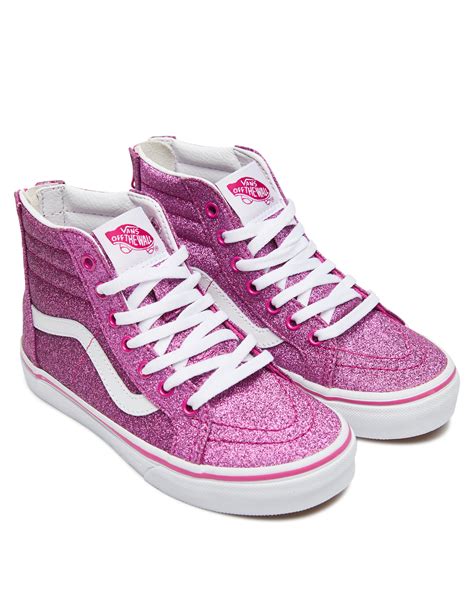 Vans Girls Sk8 Hi Zip Shoe Youth Pink Surfstitch