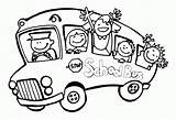 Bus Coloring School Pages Clipart Library sketch template