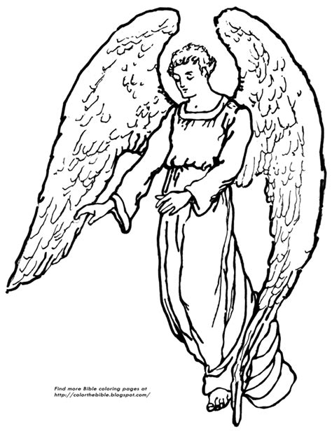 guardian angel coloring page color  bible