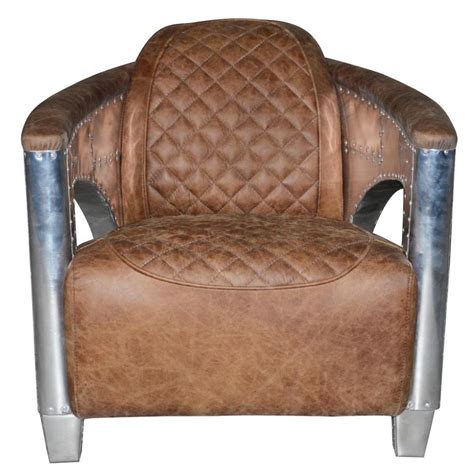 retro designer aviator leather armchair cinema room chairs uk