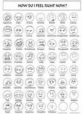 Feelings Worksheets Identify Emotions Faces Emotion Chart Therapy Feeling Face Social Skills List Right Words Coping Work Great Feel Pdf sketch template