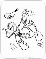 Donald Duck Coloring Mad Pages Classic Disneyclips Hopping Pdf sketch template