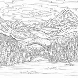 Paisagem Desenhos Montagne Foresta Paesaggio Impressionante Scenery Isola Debbie Macomber Colorironline Raskrasil sketch template