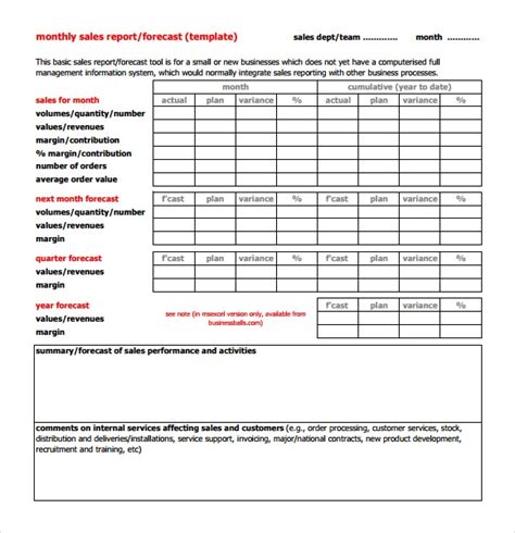 13 Monthly Report Templates Free Samples Examples And Format Sample