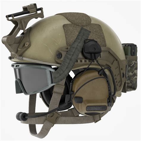 model ballistic combat helmet