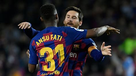 barcelona prodigy fati breaks la liga record  stunning   performance sporting news