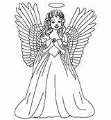 Pages Adults Coloring Angel Getcolorings Print sketch template