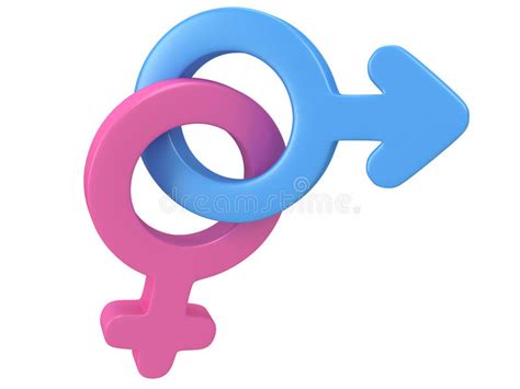 3d illustration of male and female signs stock images image 36167724