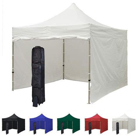 white  pop  canopy tent   side walls commercial grade steel frame  water