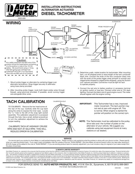 autometer tach wiring diagram cadicians blog