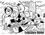 Bears Hillbilly Cartoon sketch template