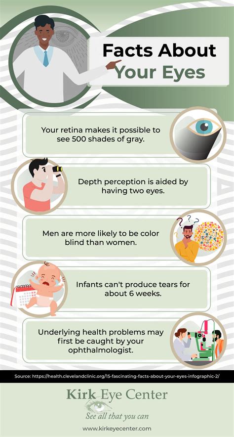 infographic interesting facts   eyes kirk eye center