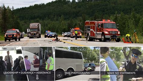 motorcoach drivers  manage  accident scene lancer insurance